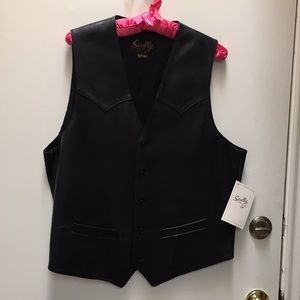 Scully Men’s Leather Vest NWT